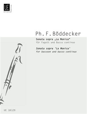 Philipp Friedrich Boeddecker: Sonata Sopra La Monica Fagot/P.: Fagott mit Begleitung