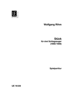 Wolfgang Rihm: Stück: Percussion Ensemble