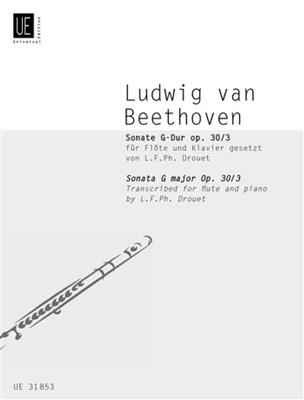 Ludwig van Beethoven: 3 Sonaten - Sonate Nr. 3: (Arr. Louis Drouët): Flöte mit Begleitung