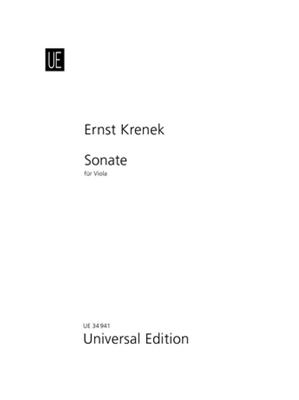 Ernst Krenek: Sonate: Viola Solo