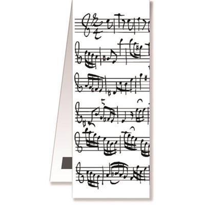 Bookmark Sheet music white magnetic