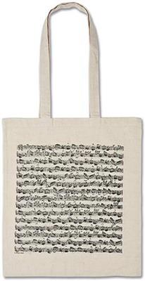 Tote bag Sheet music white long