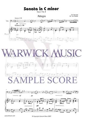 Georg Friedrich Handel: Sonata in C Min.: (Arr. Ian Foster): Tuba mit Begleitung