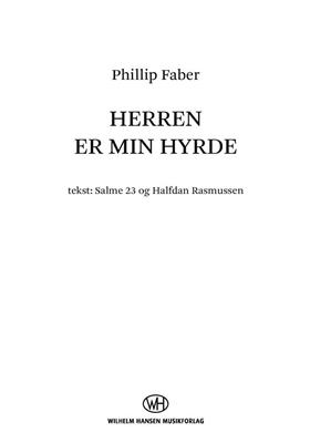 Phillip Faber: Herren Er Min Hyrde: Frauenchor mit Klavier/Orgel