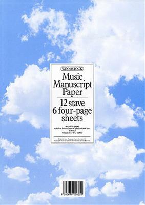 Music Manuscript - 12 stave, 6 4-page sheets: Notenpapier