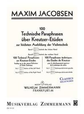 Maxim Jacobsen: Technische Paraphrasen (Kreutzer-Etüden) 2 Vol 1a: Violine Solo