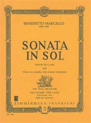 Benedetto Marcello: Sonata in Sol: (Arr. José de Azpiazu): Viola mit Begleitung