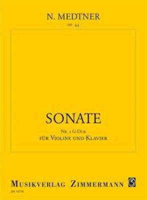 Nikolai Medtner: Sonate Nr. 2 G-Dur op. 44: Violine mit Begleitung