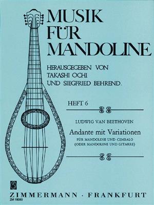 Ludwig van Beethoven: Andante With Variations: (Arr. Siegfried Behrend): Mandoline
