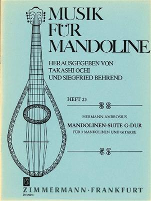 Hermann Ambrosius: Mandolinen-Suite G-Dur: (Arr. Takashi Ochi): Gitarren Ensemble