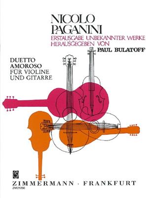 Niccolò Paganini: Duetto amoroso: Violine mit Begleitung