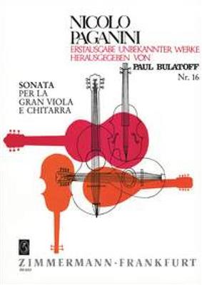 Niccolò Paganini: Sonata For Viola And Guitar: Viola mit Begleitung