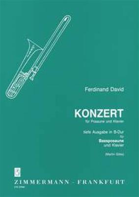 Ferdinand David: Konzert (Konzertino op. 4) op. 4: (Arr. Martin Göss): Posaune mit Begleitung