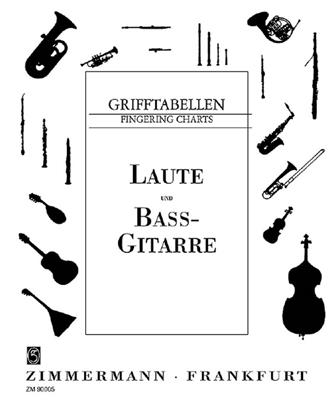 Grifftabelle für Laute und Bass-Gitarre: Sonstige Zupfinstrumente