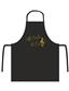 Apron ''All I need is music'' black/gold