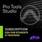 Pro Tools Studio New Annual Subscription - Edu