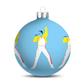 Christmas Bauble Freddie Mercury Blue