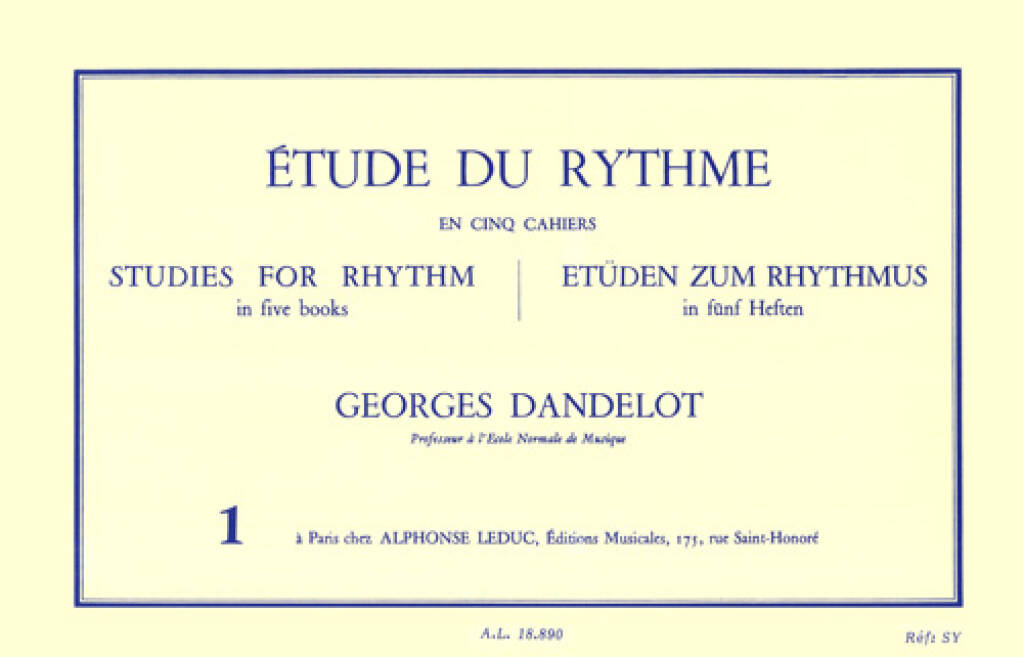 Georges Dandelot: Étude Du Rythme - Vol.1: Sonstoge Variationen