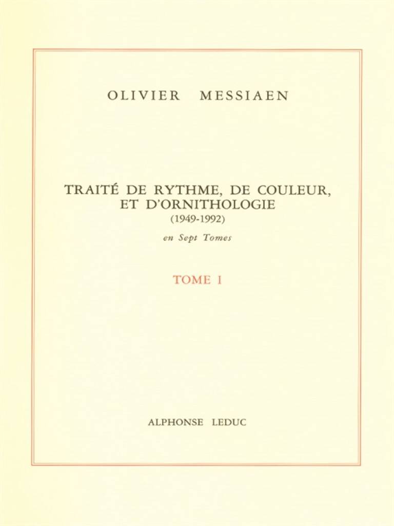 Traité de Rythme, de Couleur et d'Ornithologie