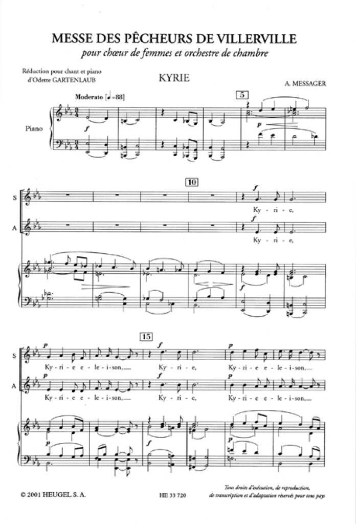 Gabriel Fauré: Messe Des Pecheurs De Villerville: Frauenchor mit Begleitung