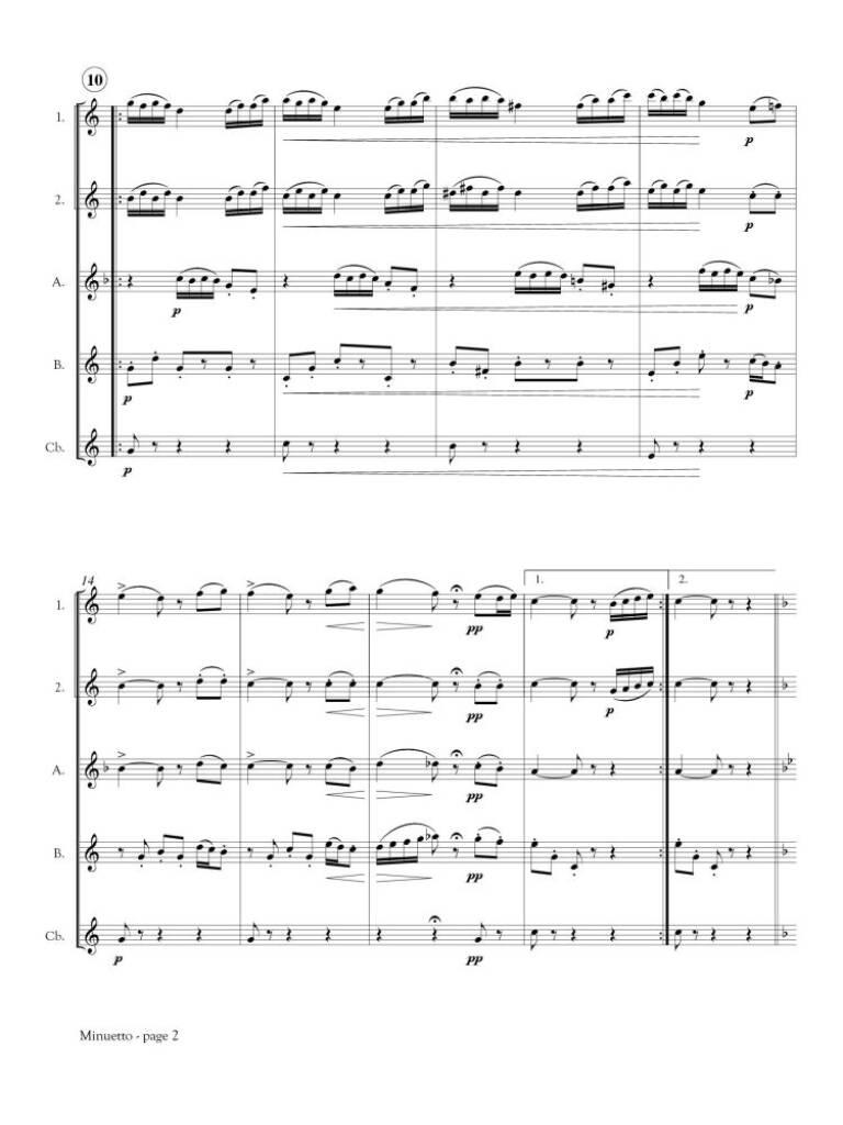 Giovanni Bolzoni: Minuetto: (Arr. Shaul Ben-Meir): Flöte Ensemble