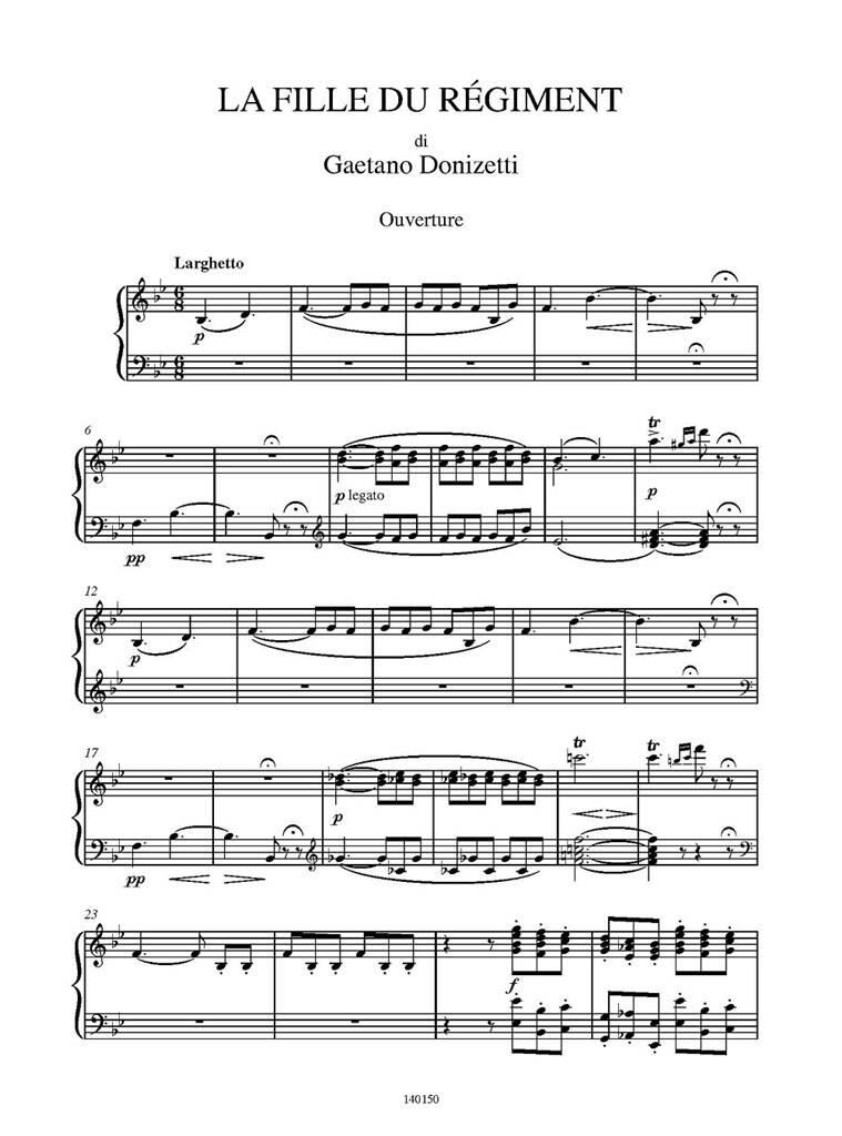 Gaetano Donizetti: La fille du régiment: Gesang mit Klavier
