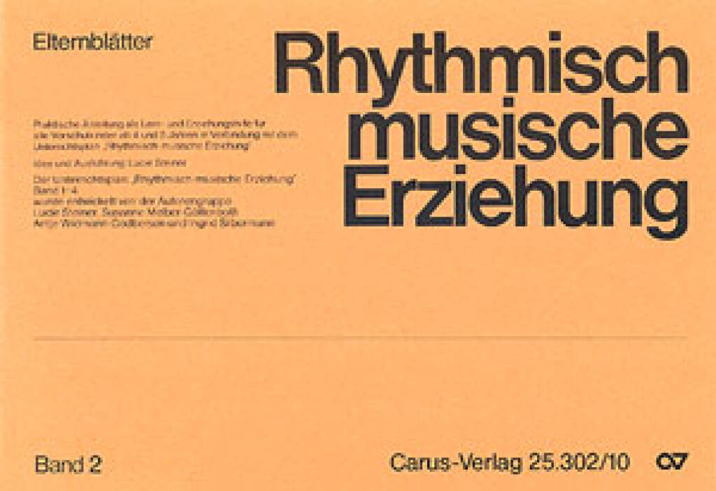 Rhythmisch-Musikalische Erziehung Band 2