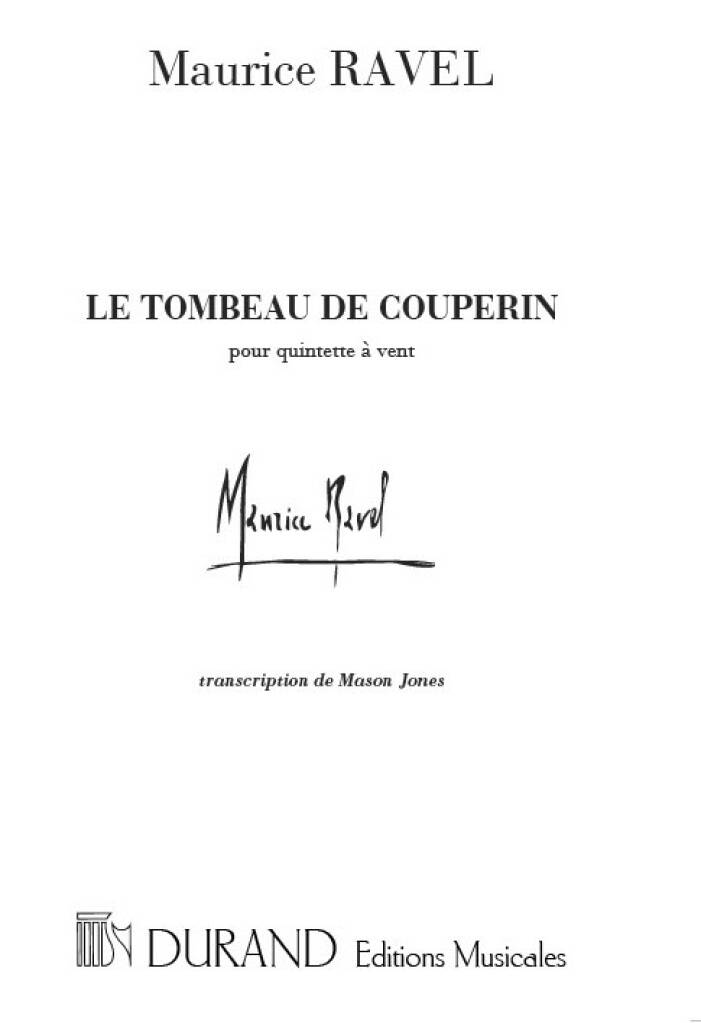 Maurice Ravel: Le Tombeau de Couperin: Bläserensemble
