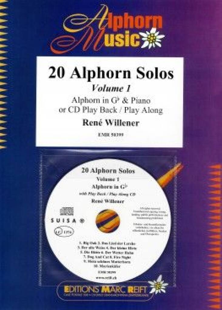 René Willener: 20 Alphorns Solos Volume 1: Sonstige Holzbläser