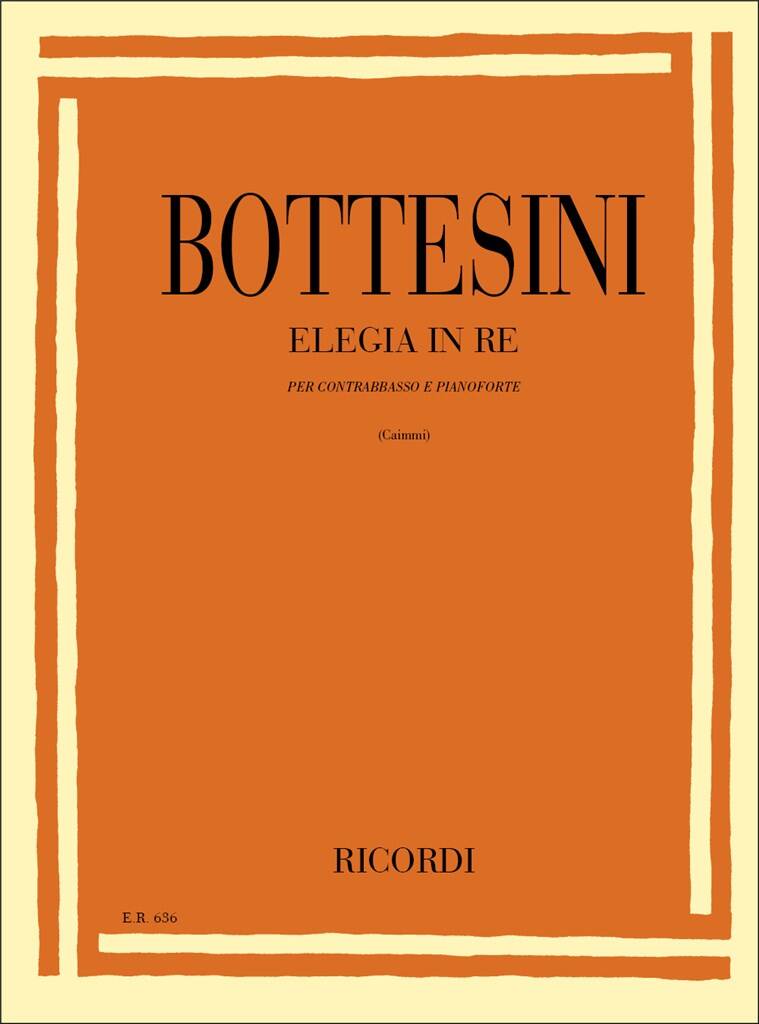 Giovanni Bottesini: Elegia In Re: Kontrabass mit Begleitung
