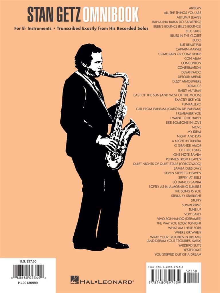 Stan Getz: Stan Getz - Omnibook: