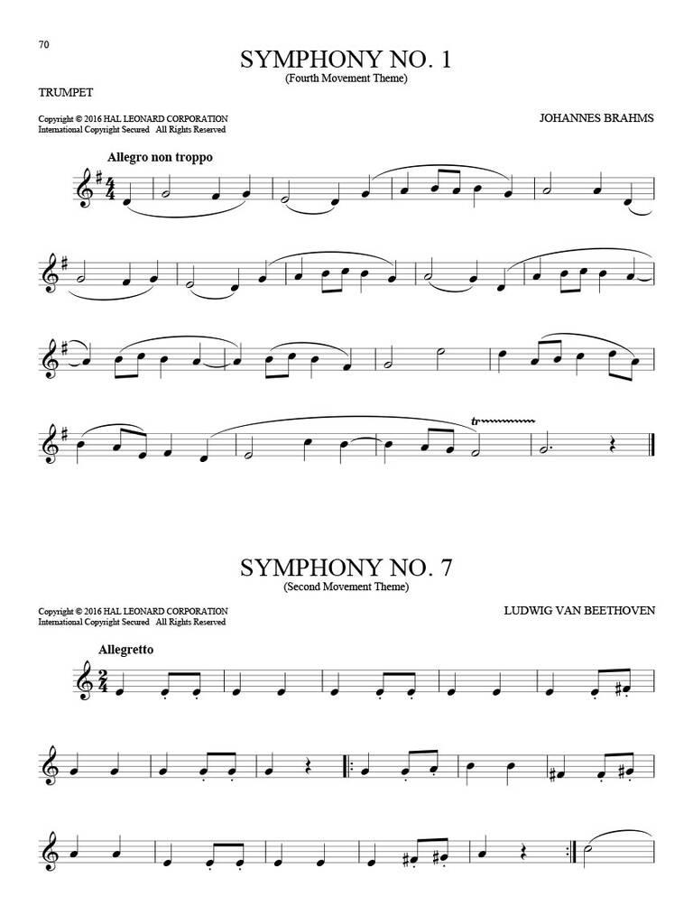101 Classical Themes for Trumpet: Trompete Solo