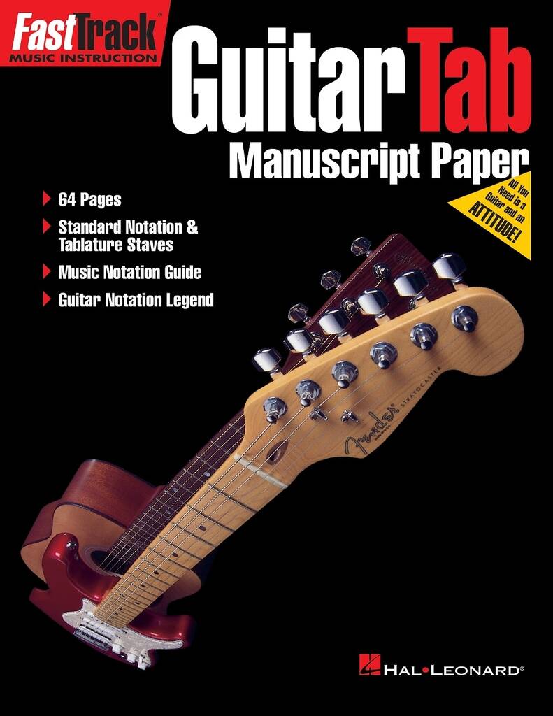 FastTrack - Guitar Tab Manuscript Paper: Notenpapier