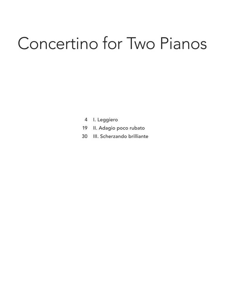 Stephen Sondheim: Concertino for Two Pianos: Klavier Duett