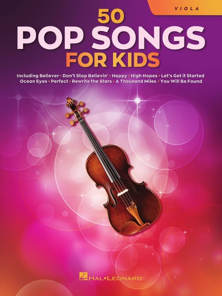 50 Pop Songs for Kids: Viola Solo