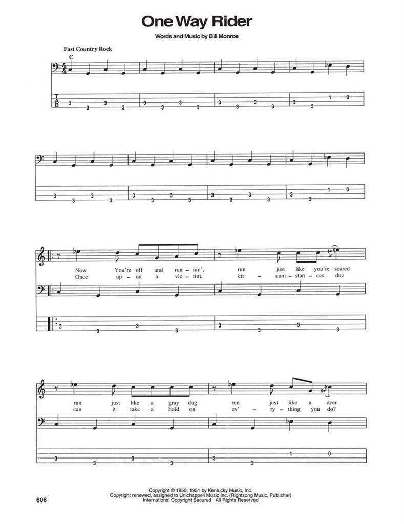 Bass Tab White Pages: Bassgitarre Solo