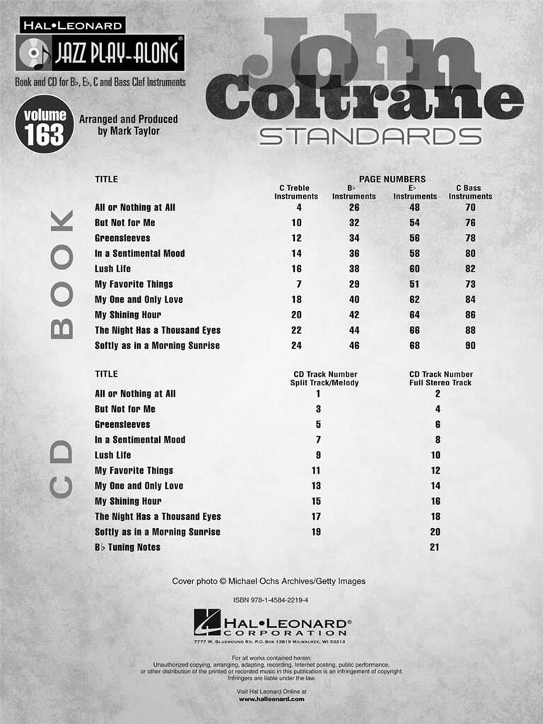 John Coltrane: John Coltrane Standards: Sonstoge Variationen