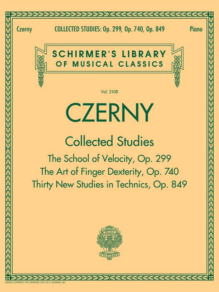 Carl Czerny: Collected Studies: Op. 299, Op. 740, Op. 849: Klavier Solo