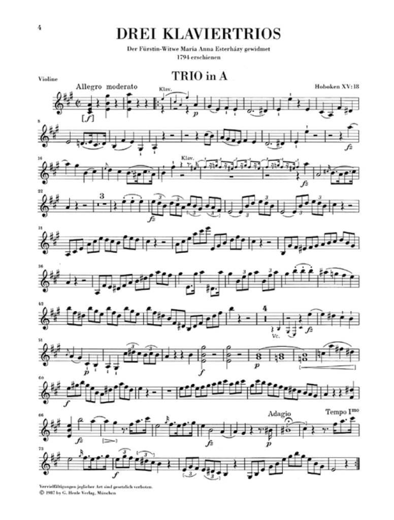 Franz Joseph Haydn: Piano Trios, Volume IV: Klaviertrio