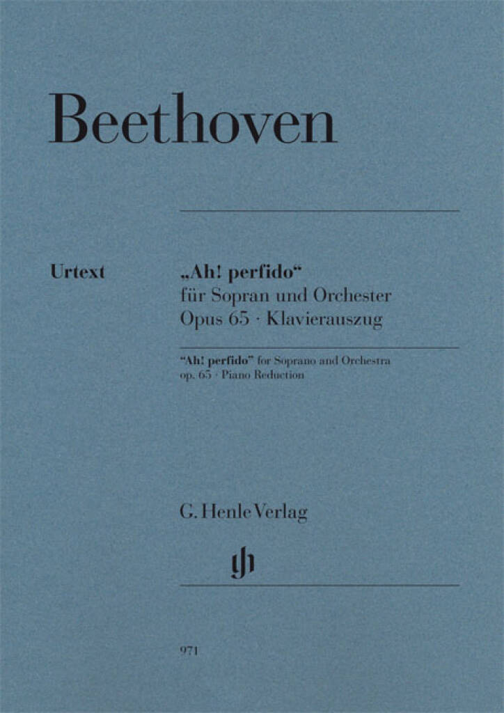 Ludwig van Beethoven: 'Ah! Perfido' Op.65: Gesang mit Klavier