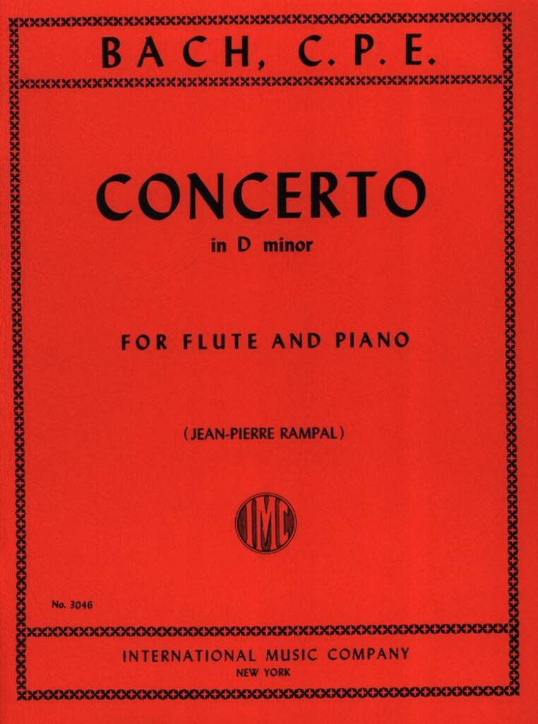 Carl Philipp Emanuel Bach: Concerto Re M. (Rampal): Flöte Solo