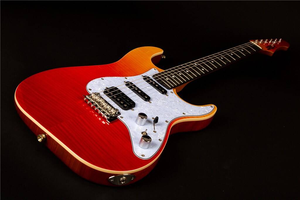 JS600 Electric Guitar - Trans Red