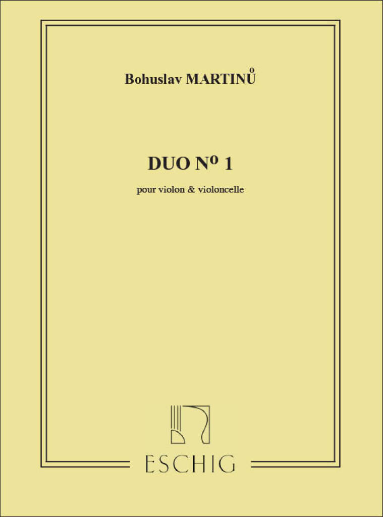 Bohuslav Martinu: Duo No.1: Streicher Duett
