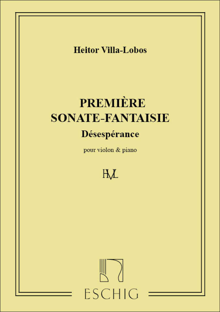 Heitor Villa-Lobos: Sonate Fantaisie N 1: Violine mit Begleitung