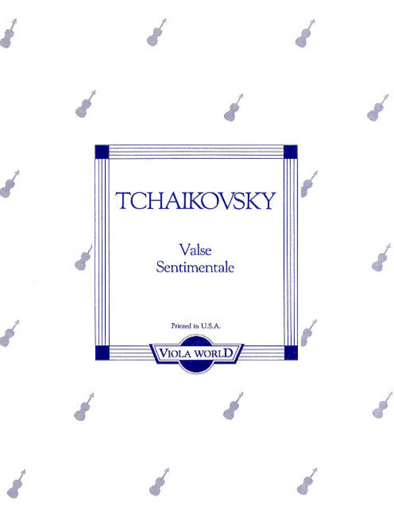 Pyotr Ilyich Tchaikovsky: Valse Sentimentale (Viola/Piano): Viola mit Begleitung