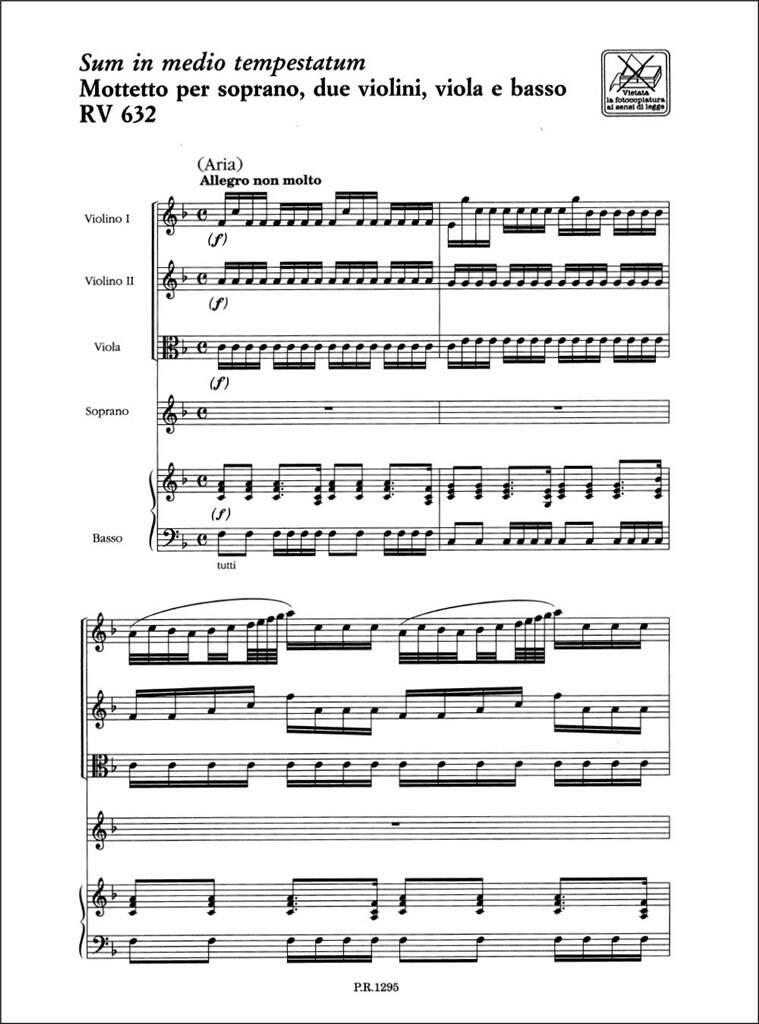 Antonio Vivaldi: Sum In Medio Tempestatum Rv 632: Gesang mit sonstiger Begleitung