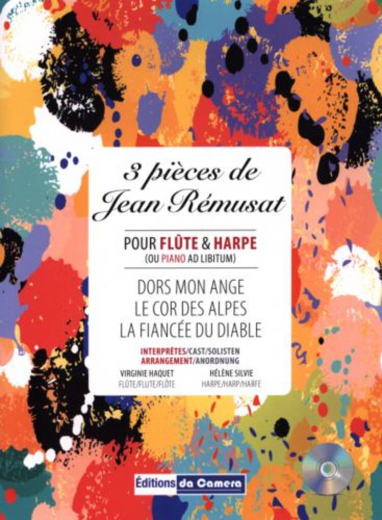 Hélène Silvie: Trois Pieces De Jean Remusat Flute Et Harpe: Gemischtes Duett