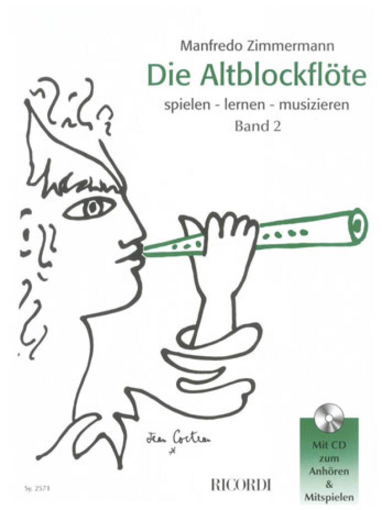 Manfredo Zimmermann: Die Altblockflöte Band 2 - mit CD: Altblockflöte