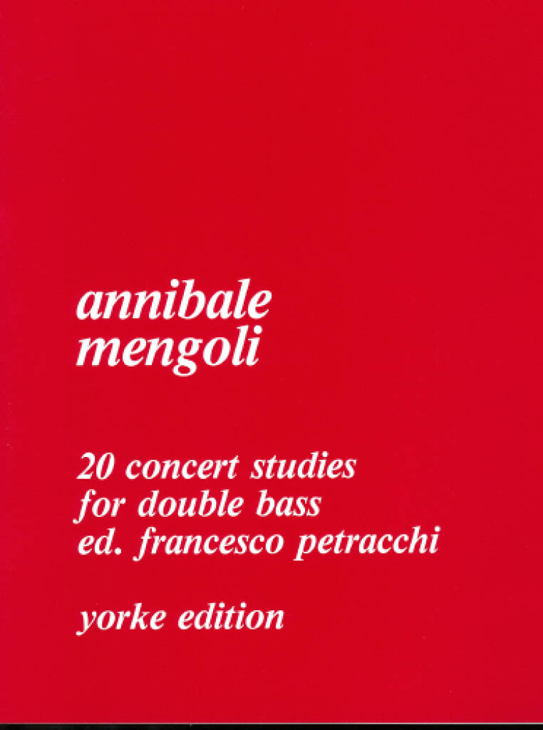 Annibale Mengoli: 20 Concert Studies For Double Bass: Kontrabass Solo