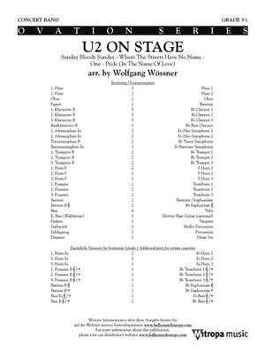 U2: U2 on Stage: (Arr. Wolfgang Wössner): Blasorchester